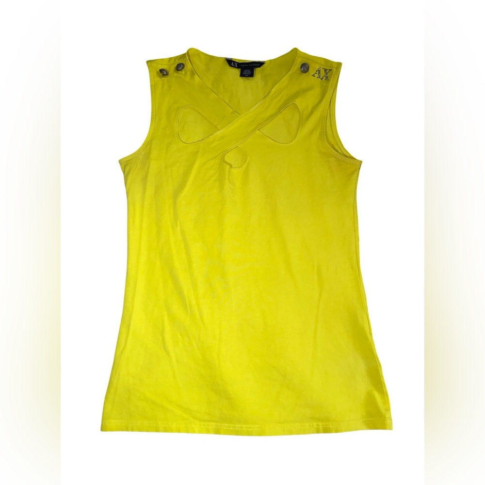 Armani Exchange Bright Yellow Tank Top‎
